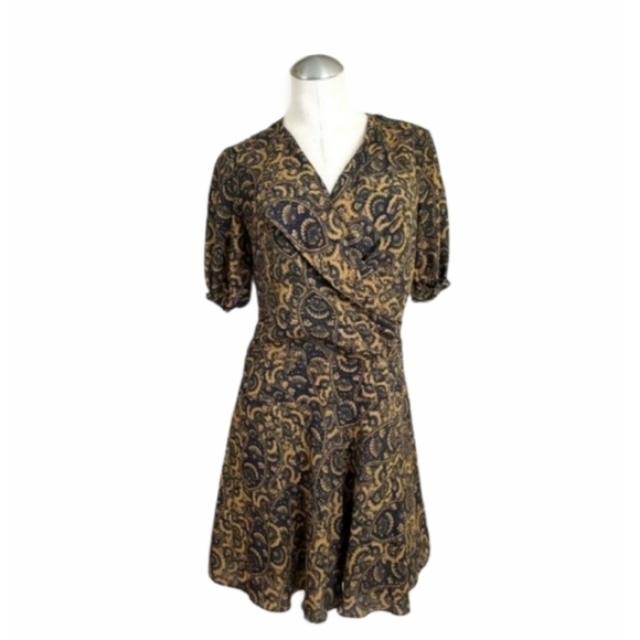 3/$25 Jessica Simpson 4 Midi Dress Black Purple - Picture 1 of 6
